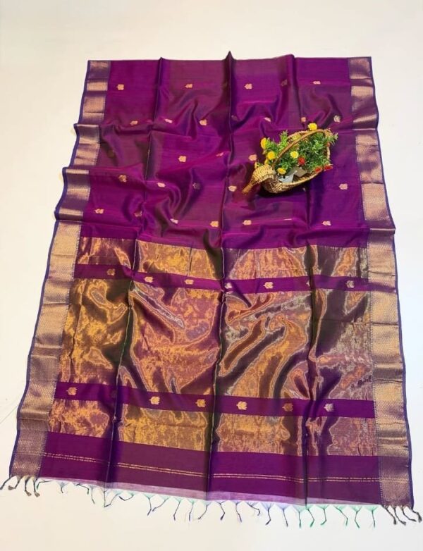 Maheshwari Saree Lotus 🪷 buta with zari