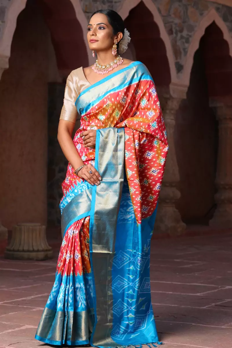 Pochampally Ikat Silk Saree