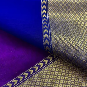 Violet Dual Tone Maheshwari Saree